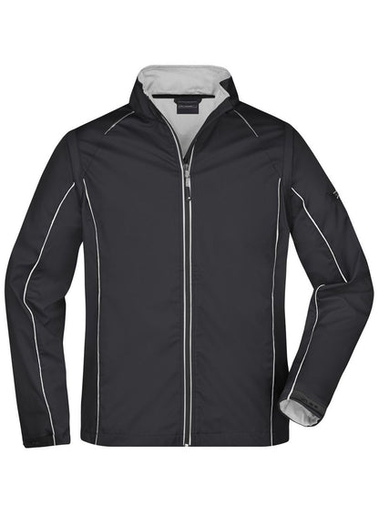 Men's Zip-Off Softshell Jacket Daiber Black/Silver