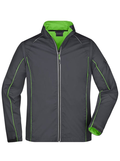 Men's Zip-Off Softshell Jacket Daiber Iron-Grey/Green