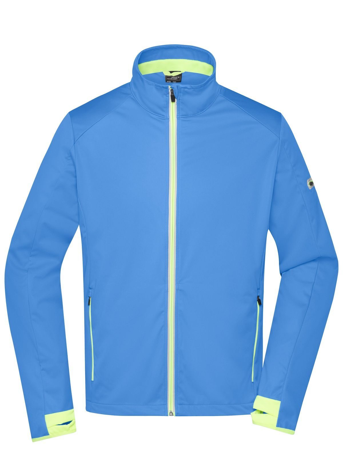Men's Sports Softshell Jacket Daiber Bright-Blue/Bright-Yellow