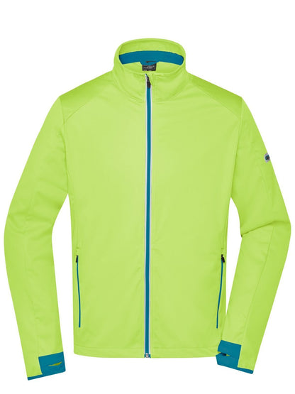 Men's Sports Softshell Jacket Daiber Bright-Yellow/Bright-Blue