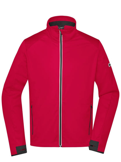 Men's Sports Softshell Jacket Daiber Light-Red/Black