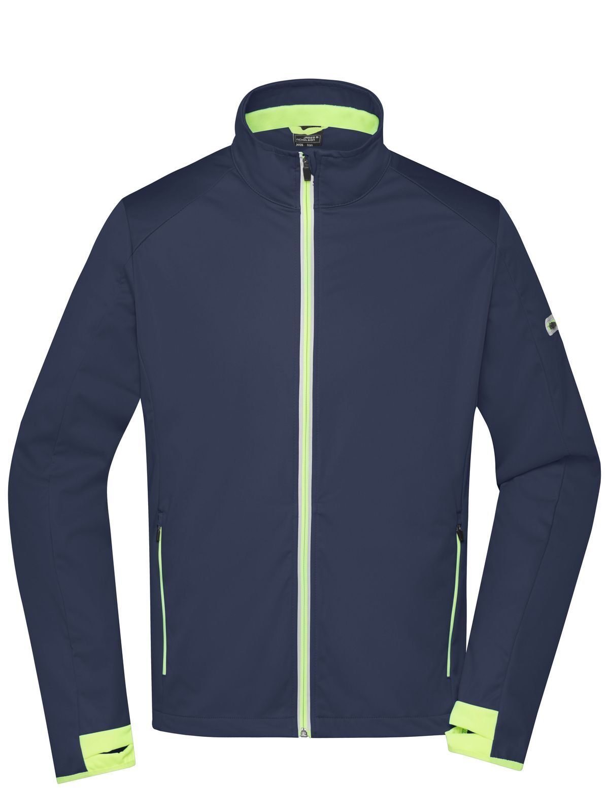 Men's Sports Softshell Jacket Daiber Navy/Bright-Yellow