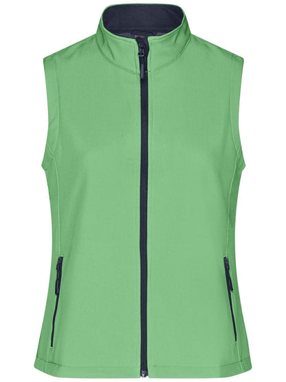 Ladies' Promo Softshell Vest Daiber Green/Navy
