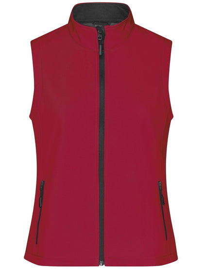 Ladies' Promo Softshell Vest Daiber Red/Black