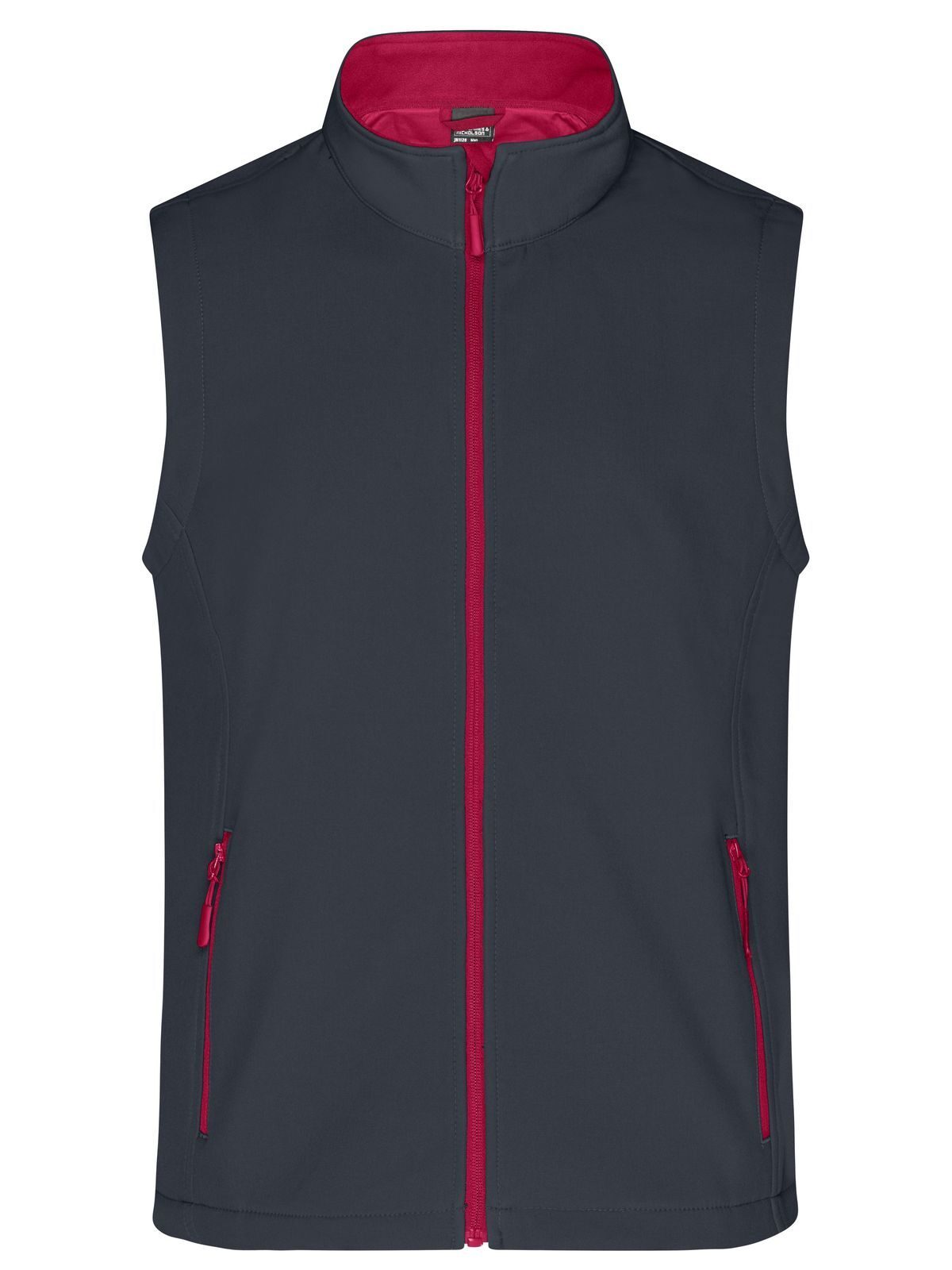 Men's Promo Softshell Vest Daiber Iron-Grey/Red