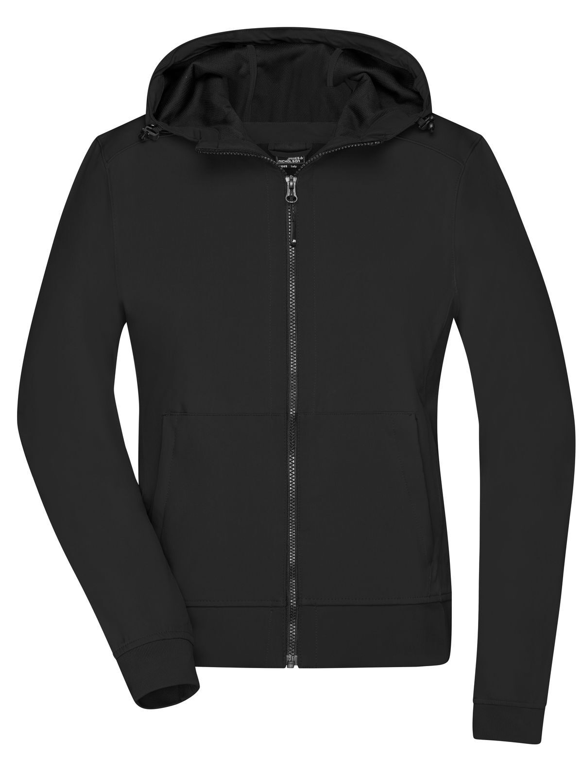 Ladies' Hooded Softshell Jacket Daiber Black/Black