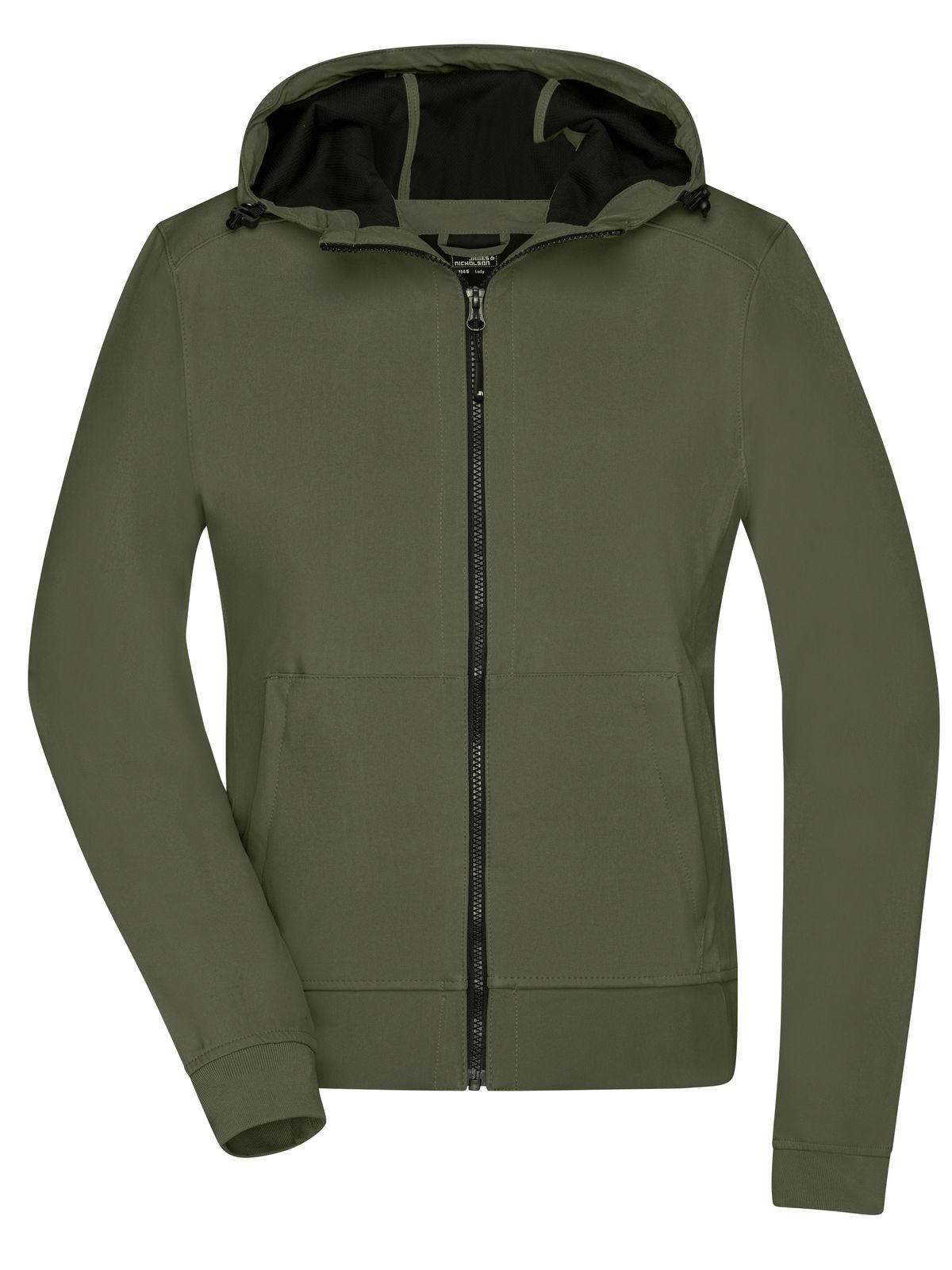 Ladies' Hooded Softshell Jacket Daiber Olive/Camouflage