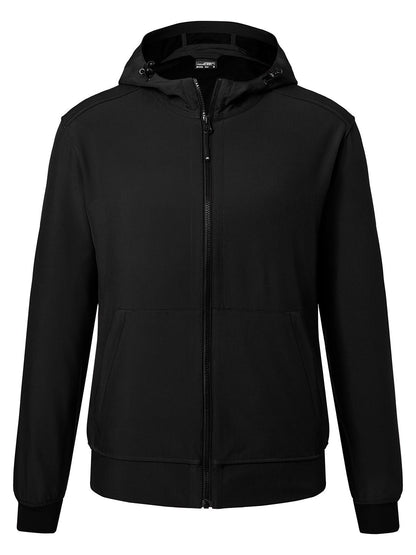 Men's Hooded Softshell Jacket Daiber Black/Black