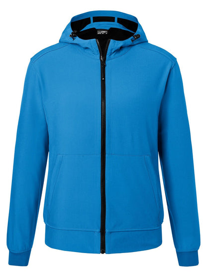 Men's Hooded Softshell Jacket Daiber Blue/Black