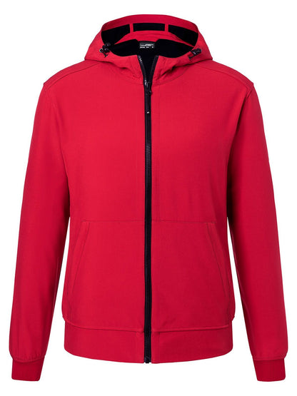 Men's Hooded Softshell Jacket Daiber Red/Black