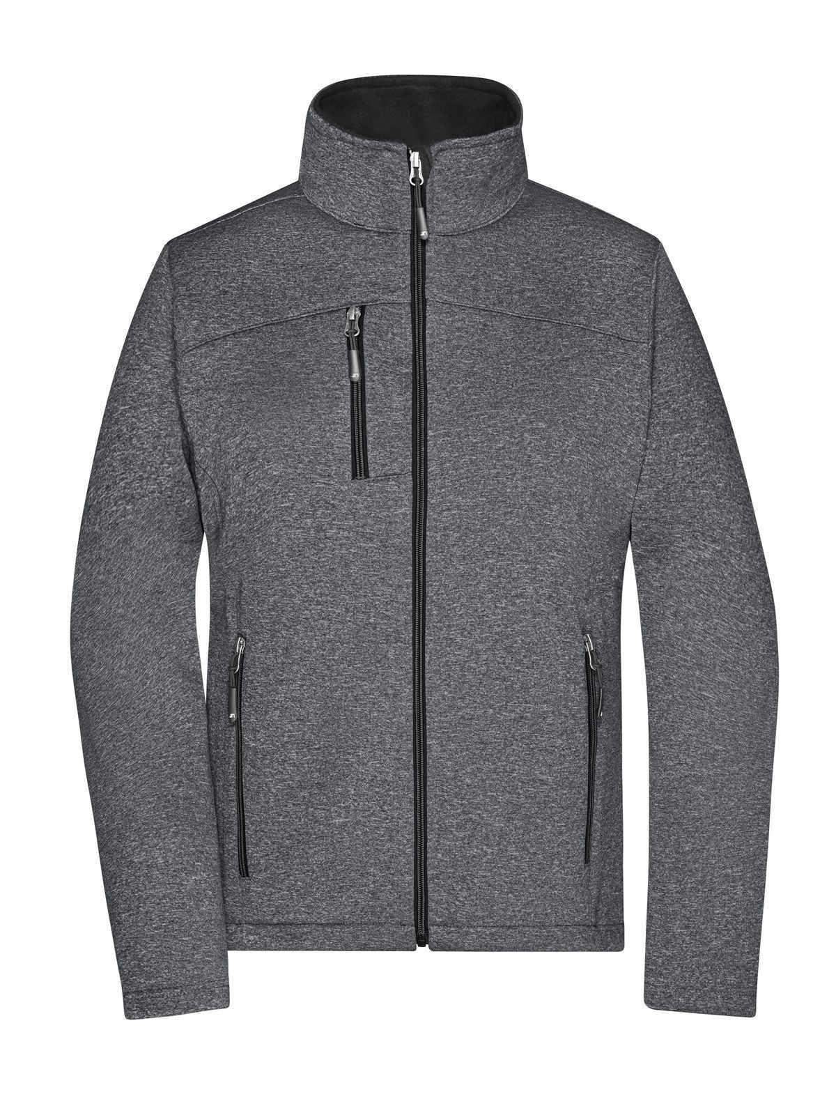 Ladies' Softshell Jacket Daiber Dark-Melange/Black