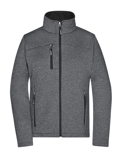 Ladies' Softshell Jacket Daiber Dark-Melange/Black