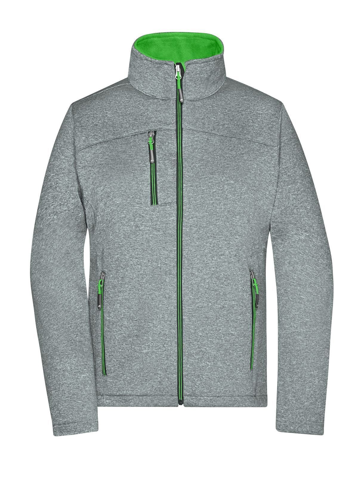 Ladies' Softshell Jacket Daiber Dark-Melange/Green