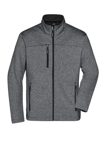 Men's Softshell Jacket Daiber Dark-Melange/Black
