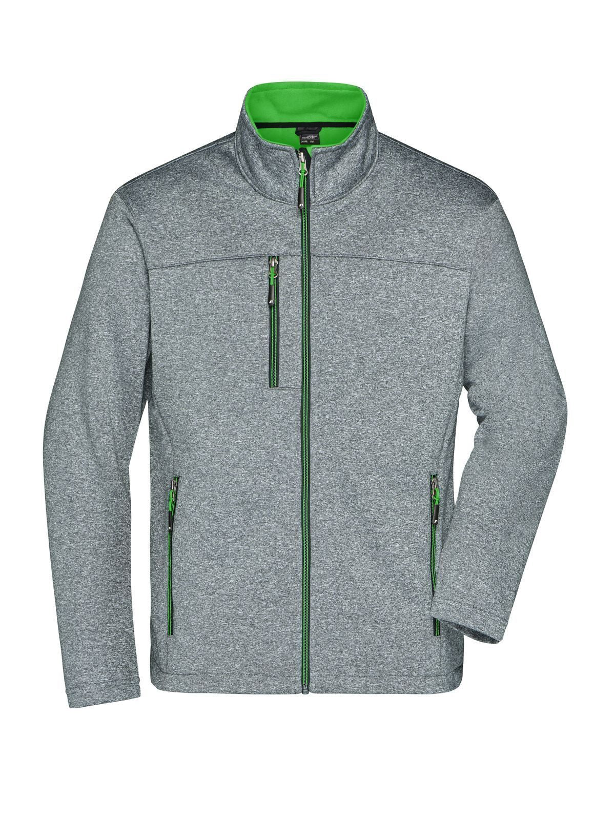 Men's Softshell Jacket Daiber Dark-Melange/Green