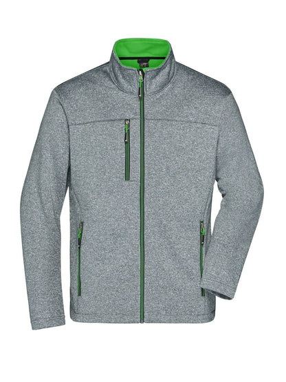 Men's Softshell Jacket Daiber Dark-Melange/Green