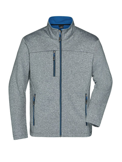 Men's Softshell Jacket Daiber Dark-Melange/Royal