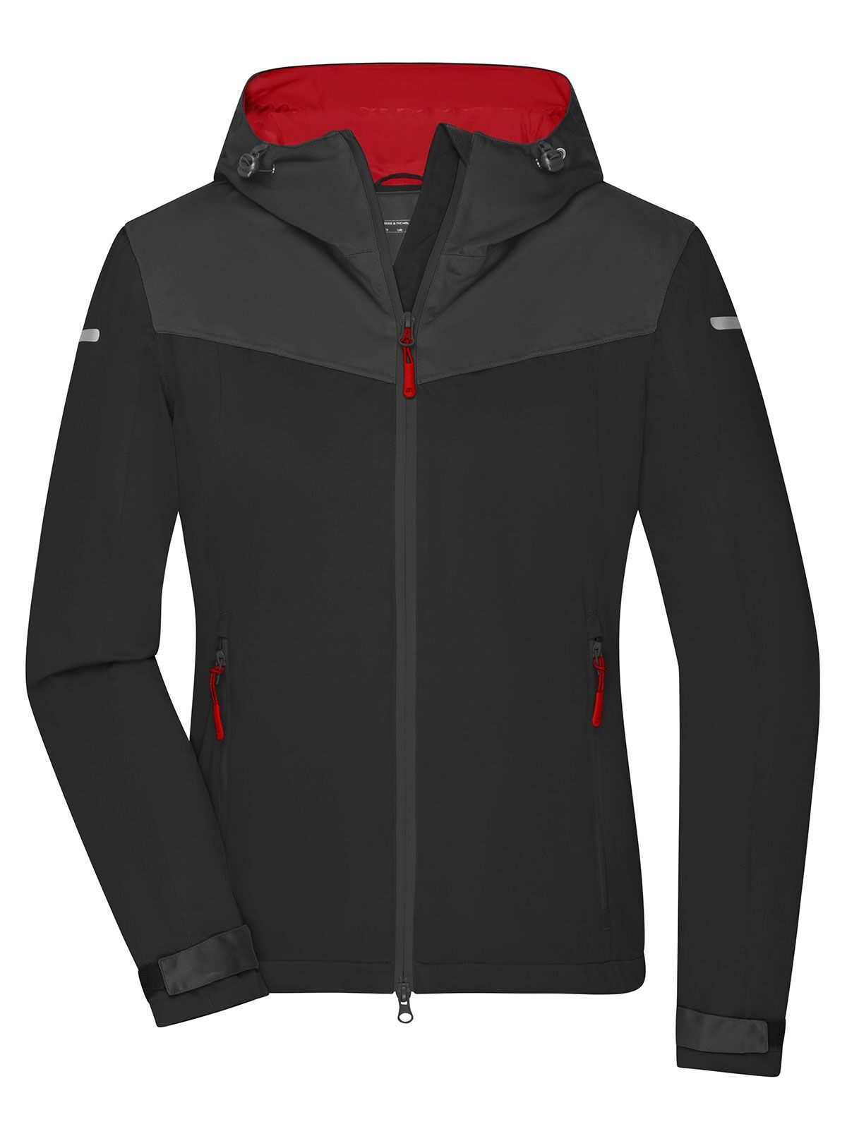 Ladies´ Allweather Jacket Daiber Black/Carbon/Light-Red