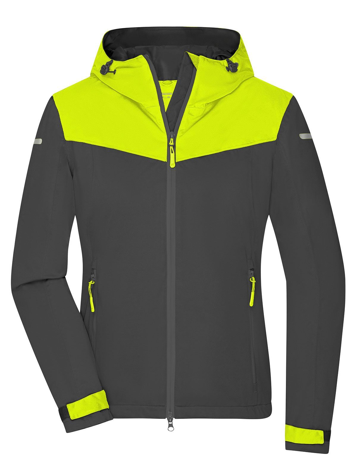 Ladies´ Allweather Jacket Daiber Carbon/Bright-Yellow/Carbon