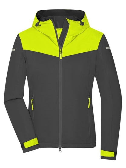Ladies´ Allweather Jacket Daiber Carbon/Bright-Yellow/Carbon
