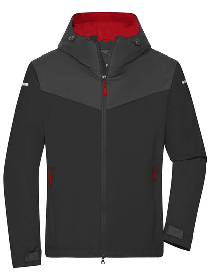 Men's Allweather Jacket Daiber Black/Carbon/Light-Red