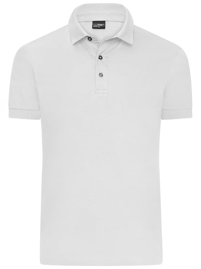 Men's Mercerised Polo Daiber White