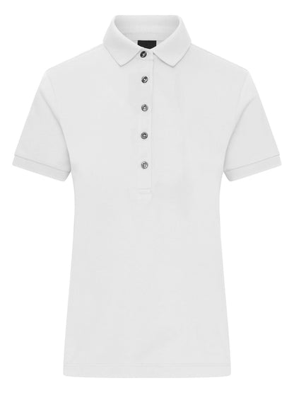 Ladies' Mercerised Polo Daiber White