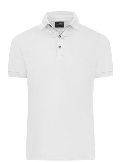 Men's Mercerised Polo Slim Fit Daiber White
