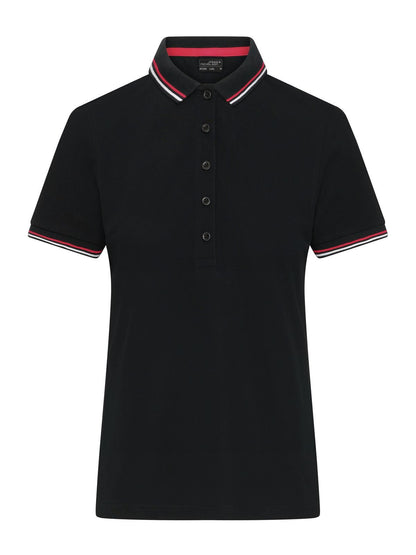 Ladies' Polo Daiber Black/White/Red