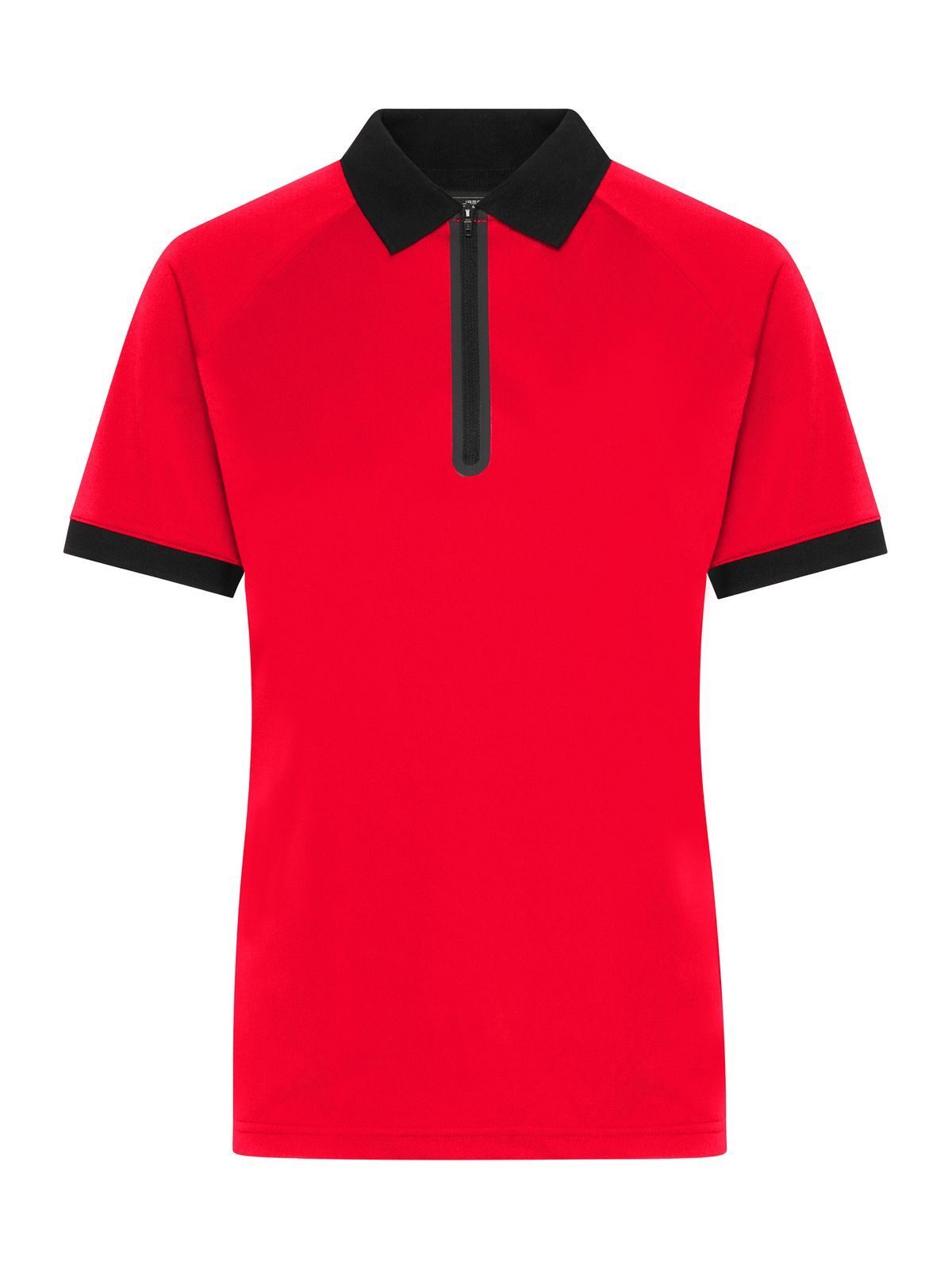 Ladies' Zip-Polo Daiber Light-Red/Black