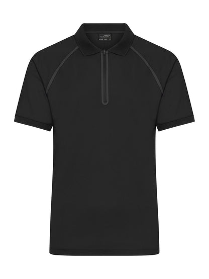 Men's Zip-Polo Daiber Black/Black