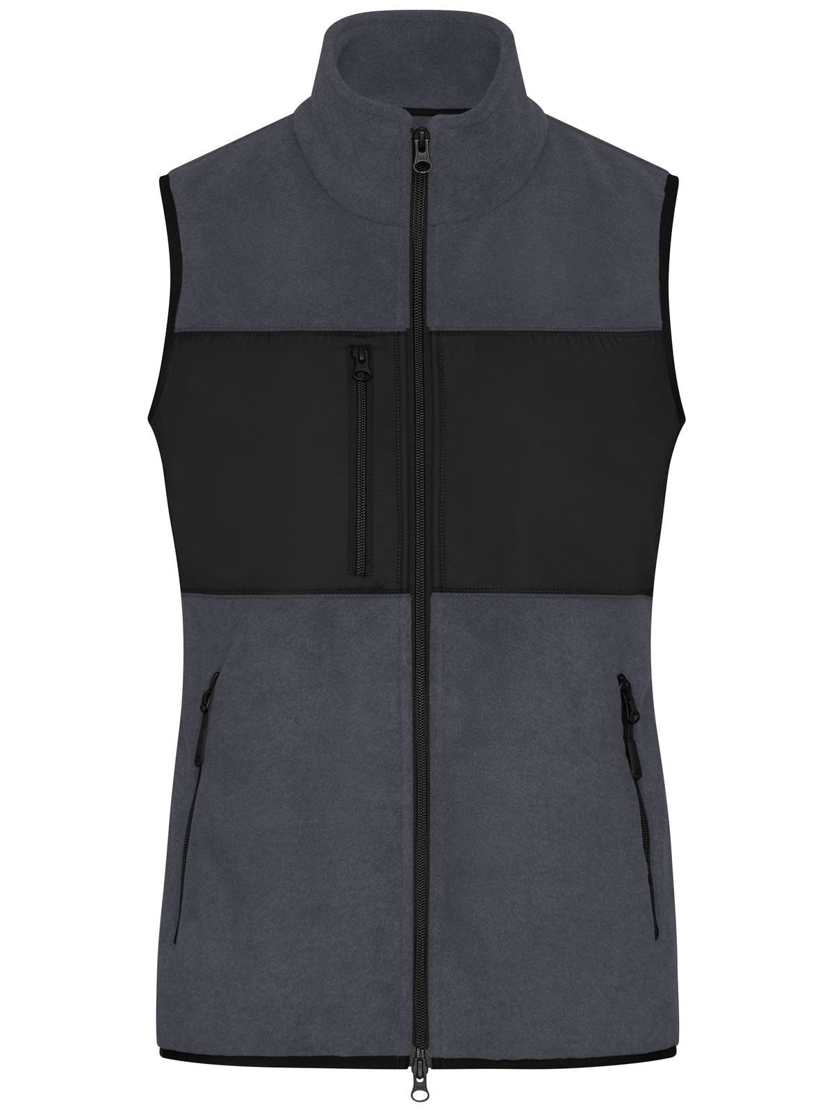 Ladies' Fleece Vest Daiber Carbon/Black
