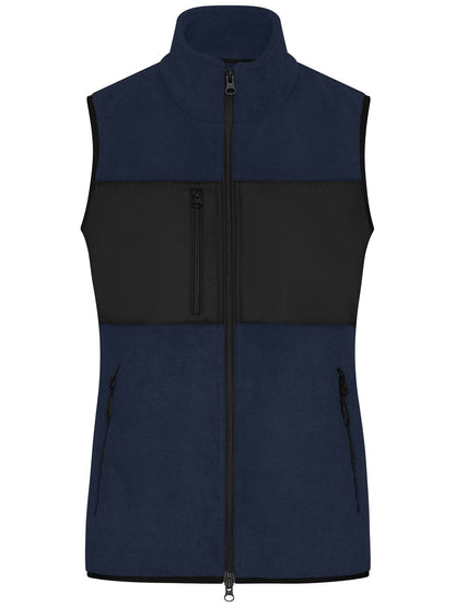 Ladies' Fleece Vest Daiber Navy/Black
