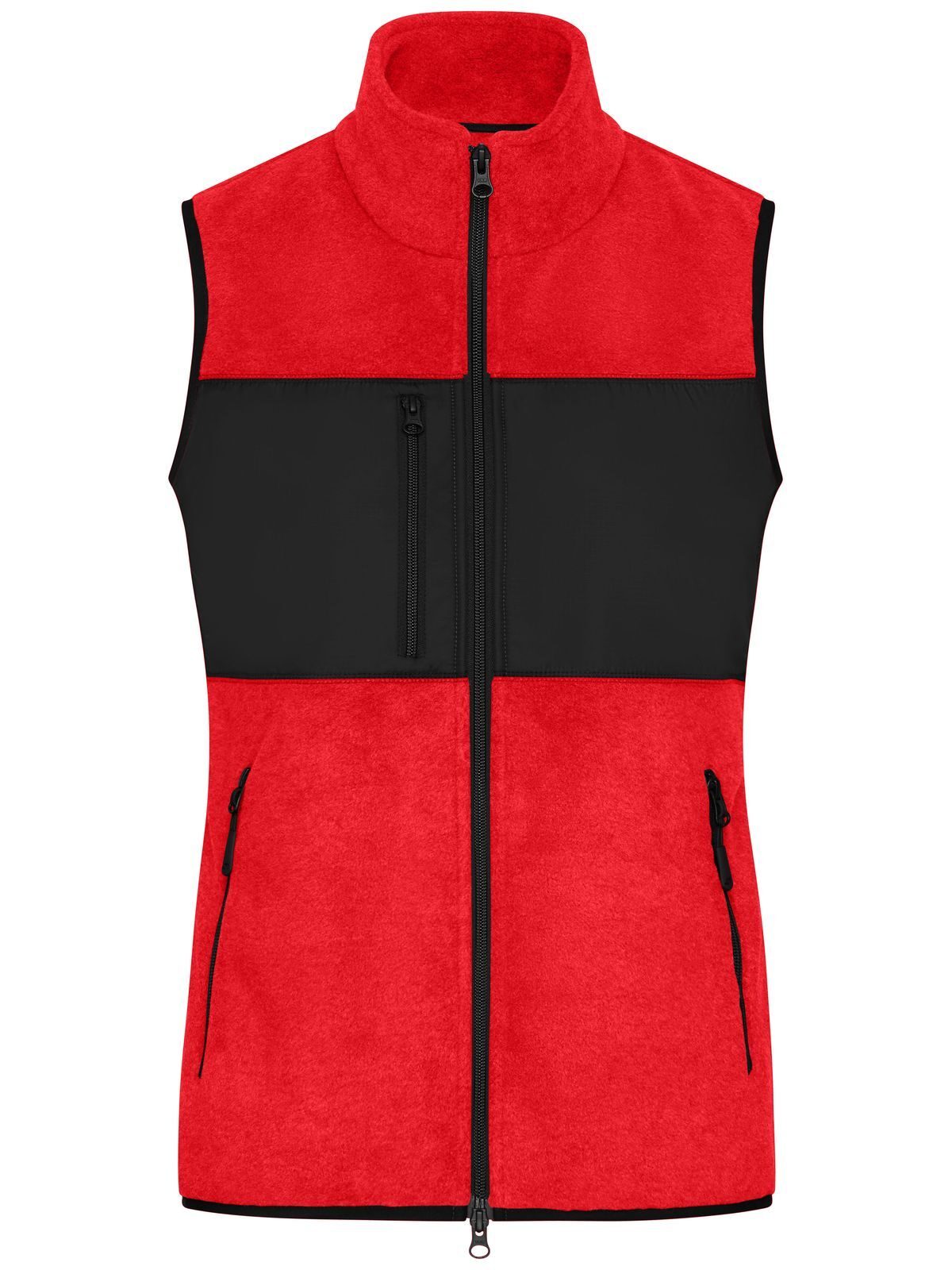 Ladies' Fleece Vest Daiber Red/Black