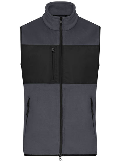 Men's Fleece Vest Daiber Carbon/Black