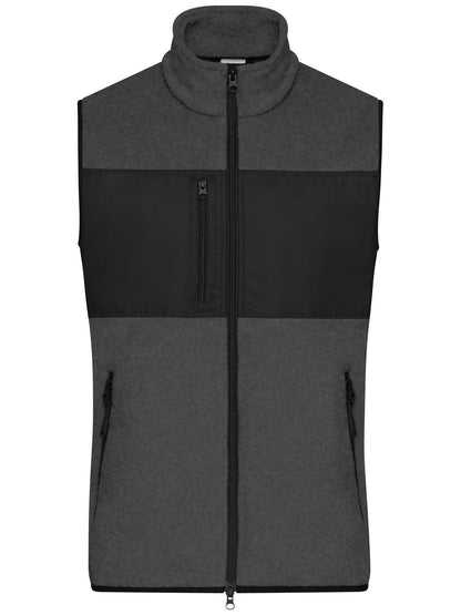 Men's Fleece Vest Daiber Dark-Melange/Black