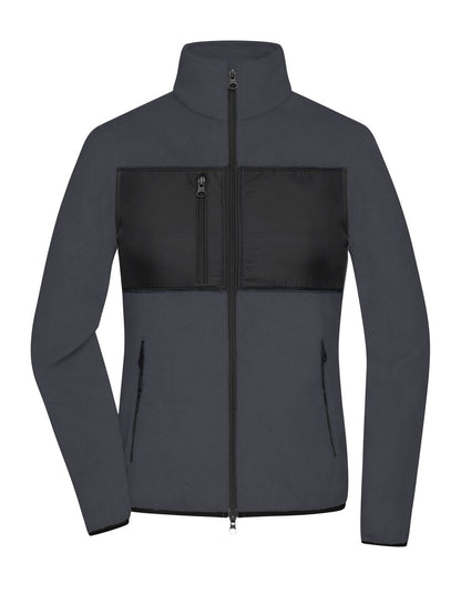 Ladies' Fleece Jacket Daiber Carbon/Black