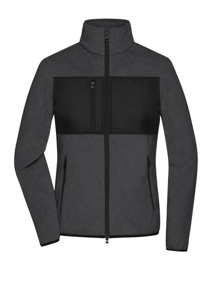 Ladies' Fleece Jacket Daiber Dark-Melange/Black