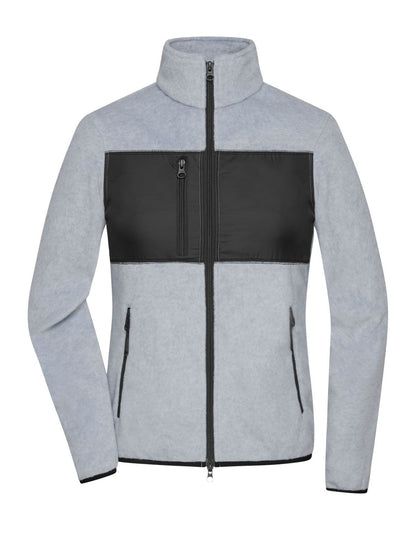 Ladies' Fleece Jacket Daiber Light-Melange/Black