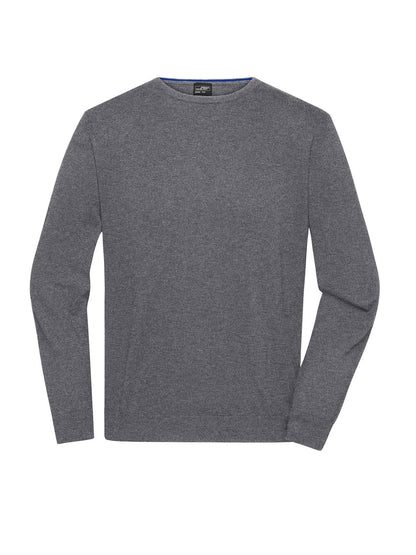 Mens' Round-Neck Pullover Daiber Grey-Heather
