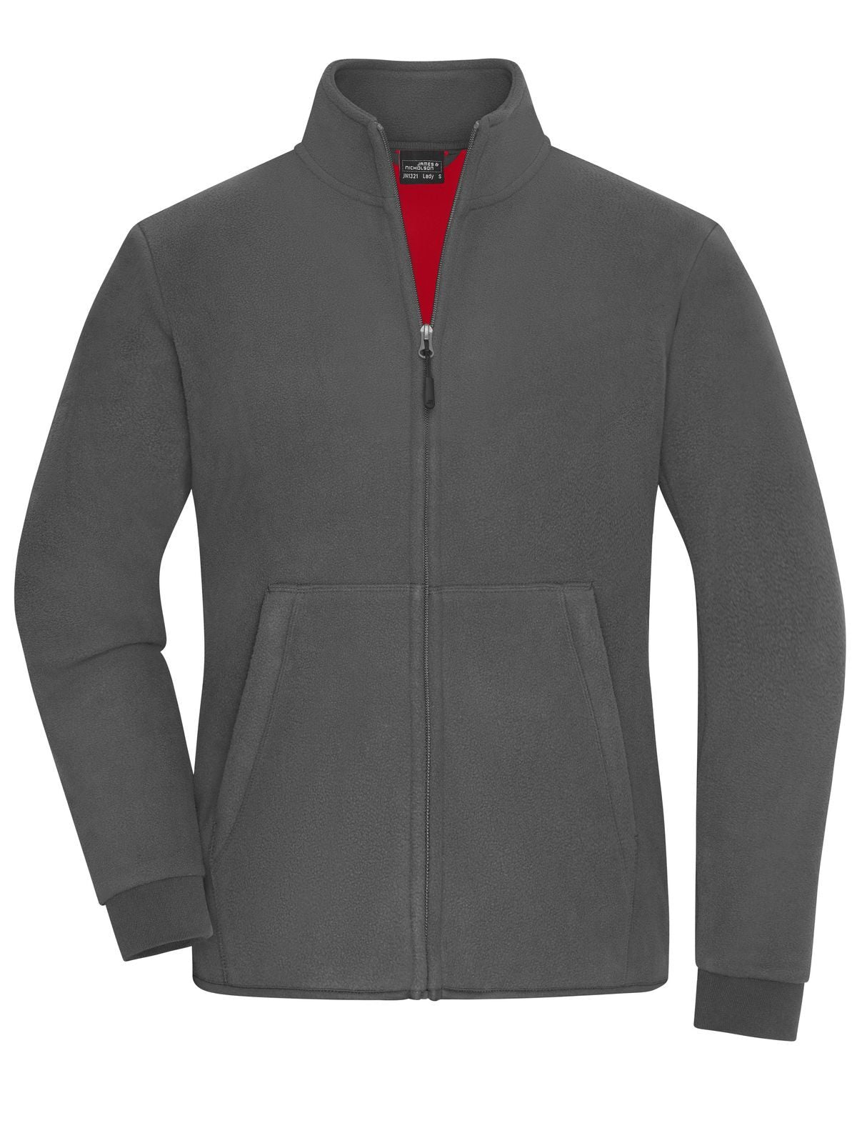 Ladies' Bonded Fleece Jacket Daiber Carbon/Red