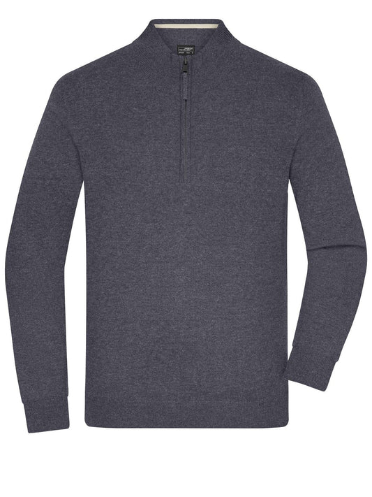 Men's Half-Zip Troyer Daiber Anthracite-Melange