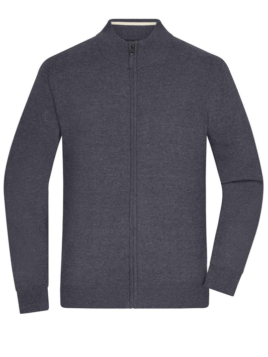 Men's Zip Cardigan Daiber Anthracite-Melange