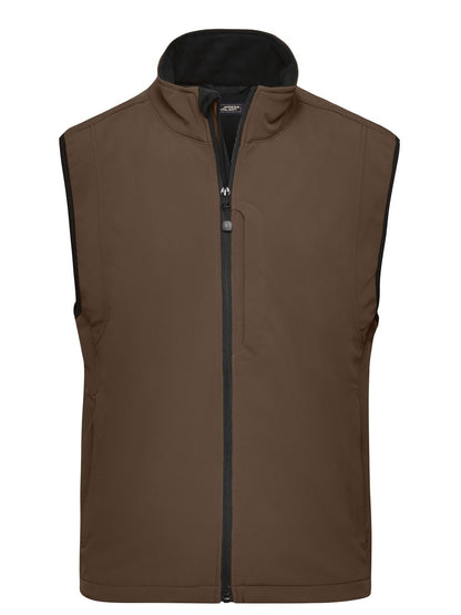 Men's Softshell Vest Daiber Brown