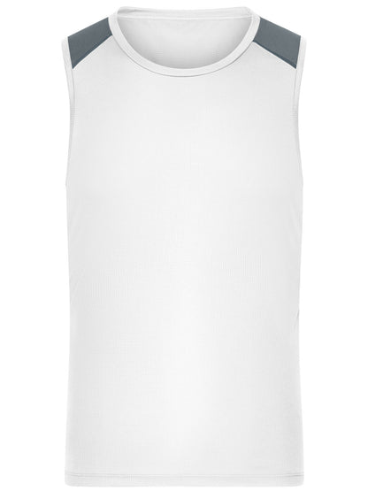 Men's Running Tank  GRS Daiber White