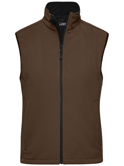 Ladies' Softshell Vest Daiber Brown