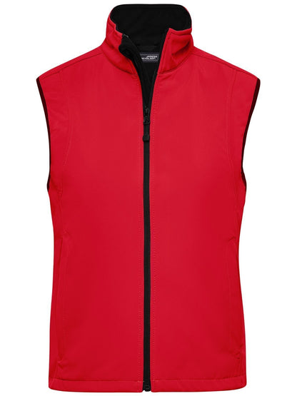 Ladies' Softshell Vest Daiber Red