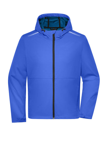 Men‘s Sports Softshell Jacket GRS Daiber Peacock-Blue
