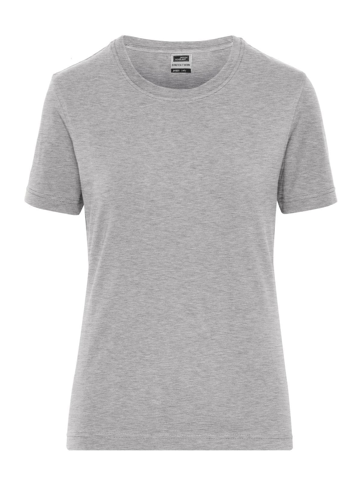 Ladies' Bio Stretch-T Work - Solid Daiber Grey-Heather