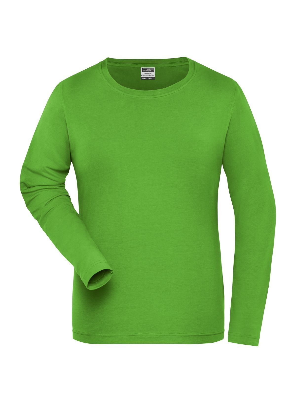 Ladies' Bio Stretch-Longsleeve Work - Solid Daiber Lime-Green